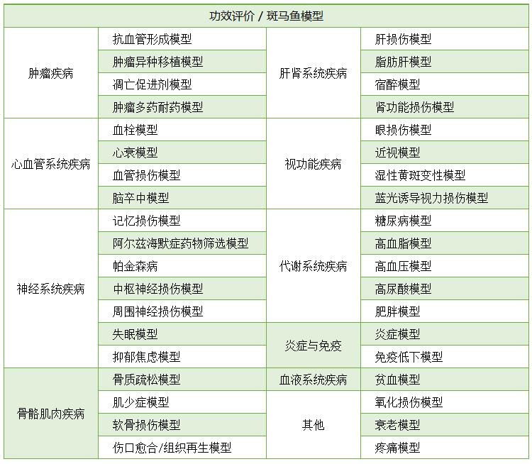 功效評價模型